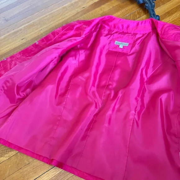 Vibrant Pink Ruffled Jacket - Picture 10 of 10